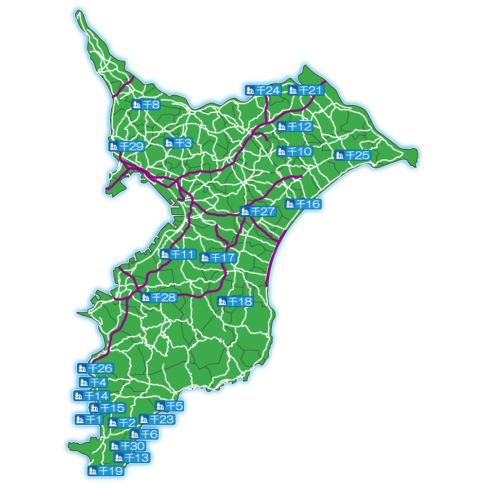 千葉県の道の駅マップ