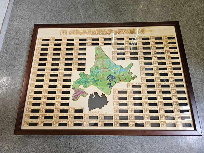 ピンズコレクションケース 木製(額縁付き)