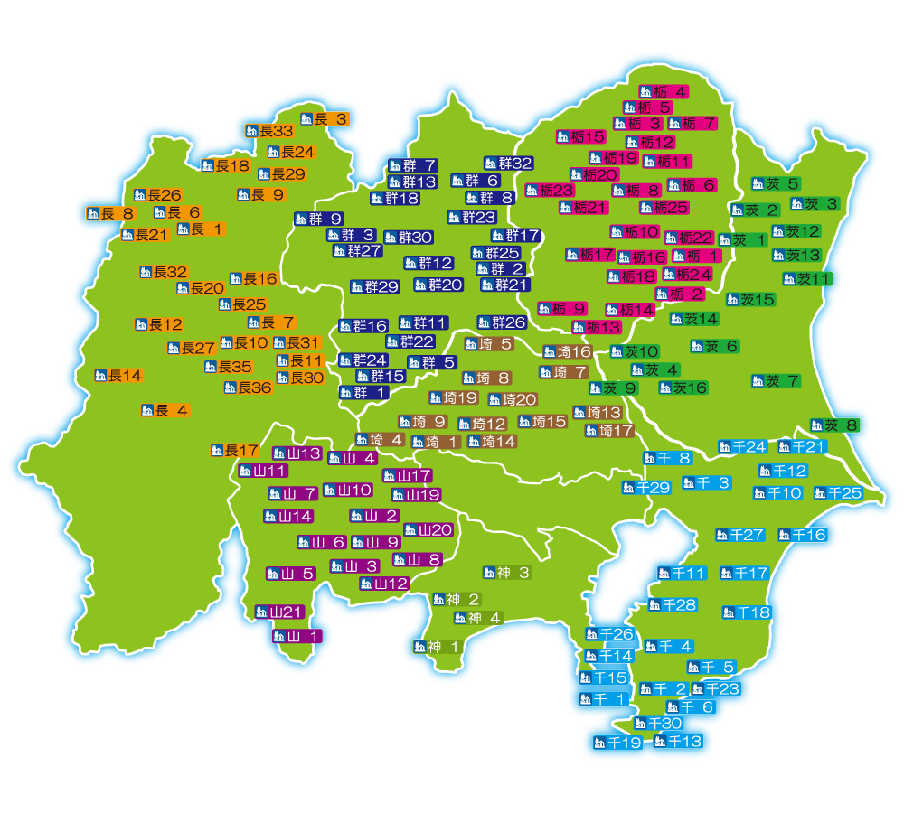 関東の道の駅マップ